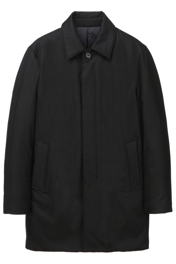 JILLSTUART NEWYORK MEN - 다운/패딩 - [LORO PIANA 원단] 블랙 구스다운 트렌치 코트 (JNJU4D602BK)