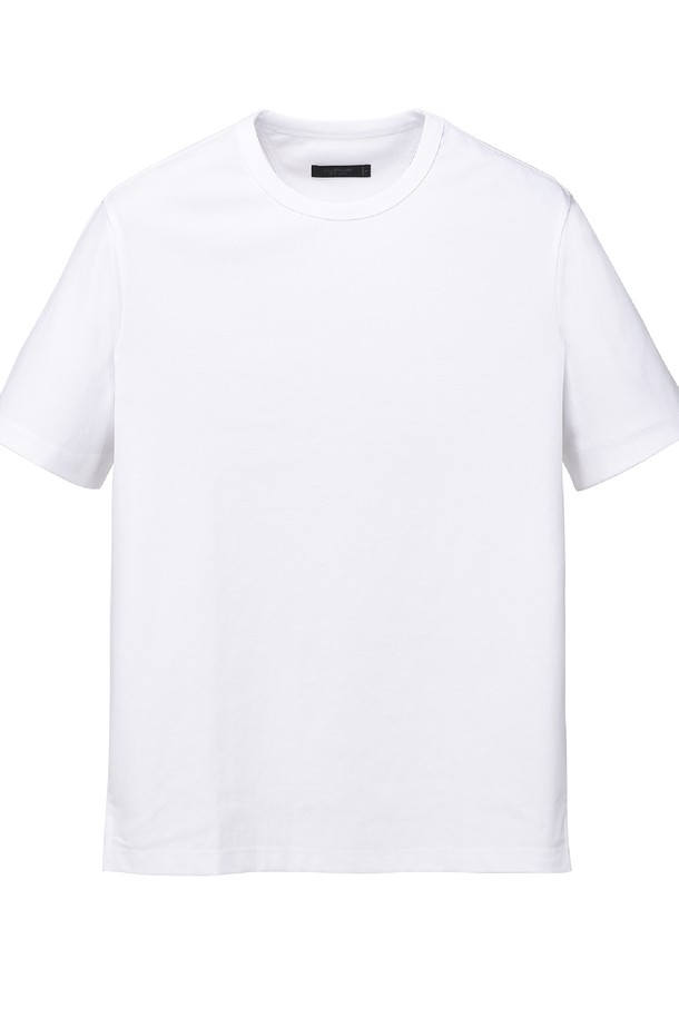 JILLSTUART NEW YORK MEN - 반팔티셔츠 - [GENTLE JERSEY] 화이트 반팔 레귤러핏 티셔츠 (JNTS5B202WT)