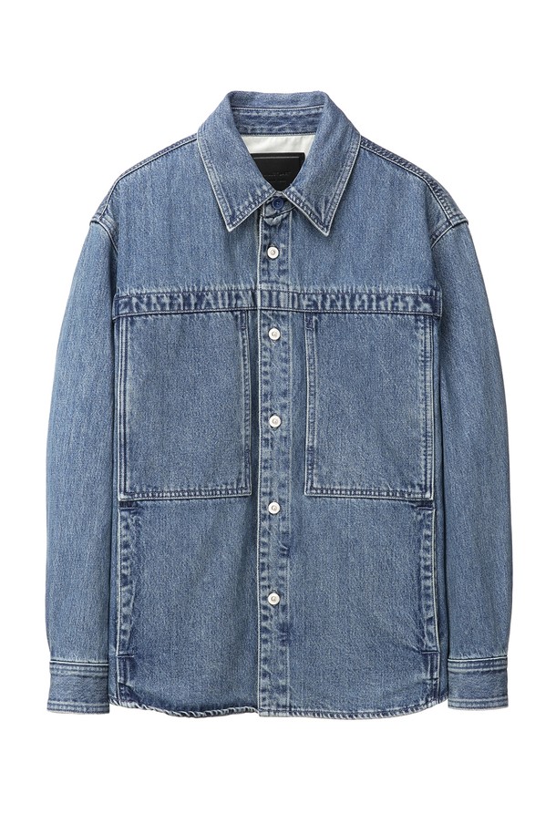 JILLSTUART NEWYORK MEN - 긴팔셔츠 - 블루 Engineer Denim 셔츠 (JNSH4C107B2)