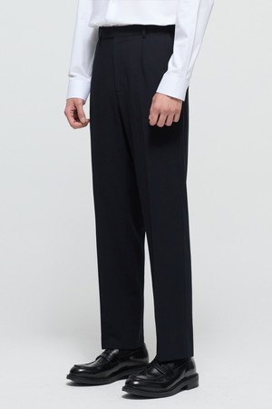 다크네이비 테이퍼드핏 컴포트 셋업 팬츠 (TNPA4F102N2)