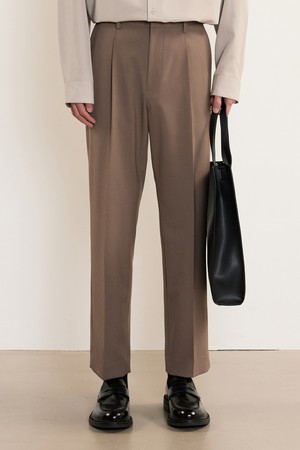 Essential Tapered Fit Slacks (Dusty Beige) TNPA5E001I3