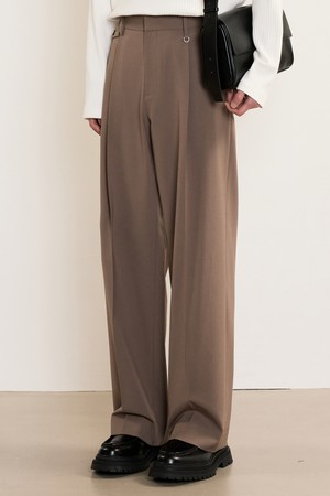 Flap Wide Slacks (Dusty Beige) TNPA5E101I3