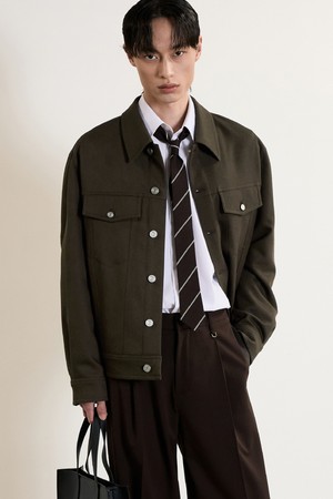 New Trucker Jacket (Brown) TNJU5E101W2