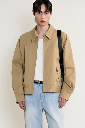 Washed Cotton Swing Top Blouson (Beige) TNJU5E104I2