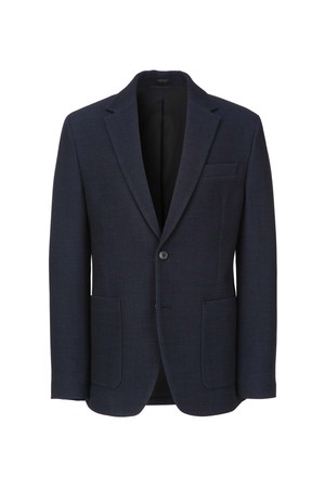 [MARZOTTO] 투톤 다크네이비 텍스쳐 자켓 (JNJA5A101N3)