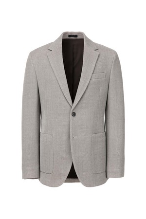 [MARZOTTO] 투톤 베이지 텍스쳐 자켓 (JNJA5A101I2)