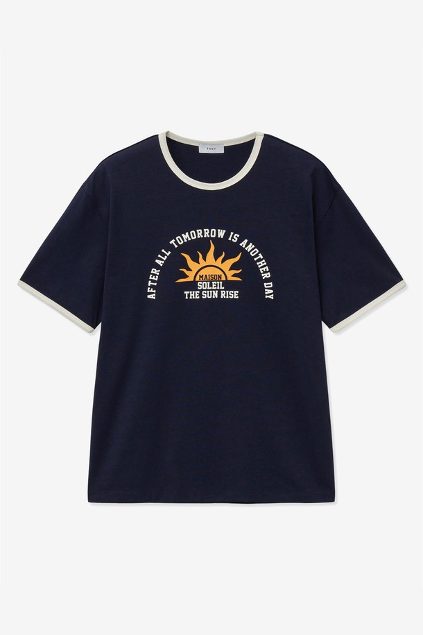 TNGT] Soleil Ringer T-Shirt (Navy) TNTS5E201N2