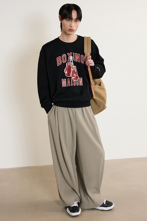 Yoyogi Wide Fit Pleats Pants (Beige) TNPA5E106I2