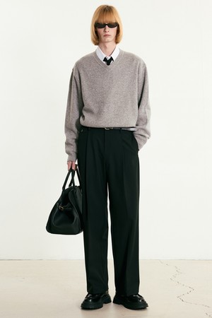 Flap Detail Wide Pants (Black) TNPA5F001BK