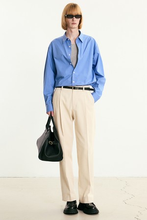 Corduroy Semi Wide Pants (Cream) TNPA5F107CR