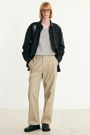 Cotton Wide Pants (Beige) TNPA5F105I2