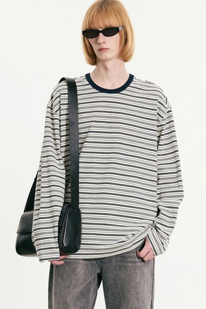 Multi Stripe Long Sleeve T-Shirts (Navy) TNTS5F101N2
