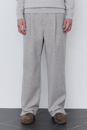 [SET UP] 라이트 그레이 이지밴딩 세미와이드 스웻 팬츠 (JNPA5C122G1)