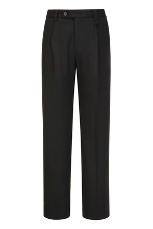 블랙 컴포트 세미와이드 슬릿 슬렉스 (JNPA5C103BK)