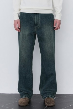 [BAGGY-FIT] 블루 배기 데님 팬츠 (JNPA5D005B3)