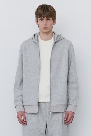 [SET UP] 라이트그레이 베이직 스웻 셋업 후드집업 (JNTS5C103G1)