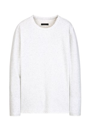 라이트그레이 골지 베이직 라운드 티셔츠 (JNTS5C101G1)