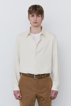 아이보리 소프트터치 캐주얼 셔츠 (JNSH5C205IV)