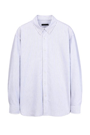 블루 옥스퍼드 스트라이프 버튼다운 셔츠 (JNSH5C107B2)