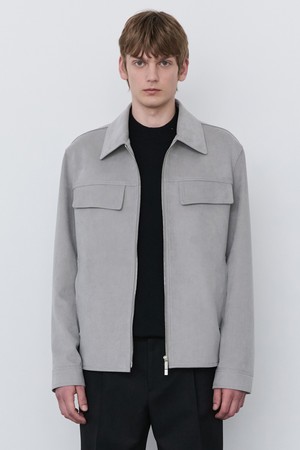 라이트그레이 인조 스웨이드 트러커 (JNJU5C501G1)