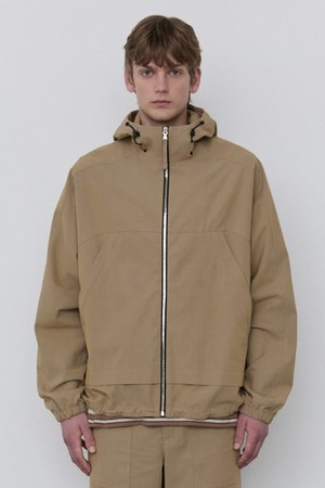 베이지 코튼 셋업 후드 아노락 점퍼 (JNJU5C101I2)