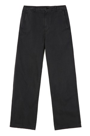 차콜 가먼트다잉  세미와이드 밴딩 팬츠 (JNPA5C111CG)