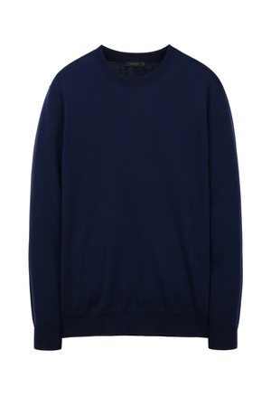 다크네이비 울 릴렉스 크루넥 니트 (JNSW5D201N3)