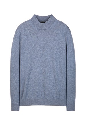 라이트블루 캐시미어 100% 모크넥 니트 (JNSW5D206B1)