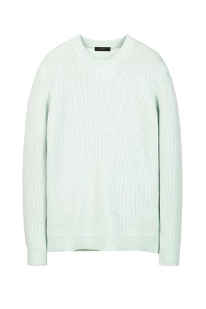 라이트그린 캐시미어 블렌드 텍스쳐 니트 (JNSW5D208E1)