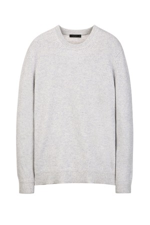 라이트그레이 캐시미어 블렌드 텍스쳐 니트 (JNSW5D208G1)