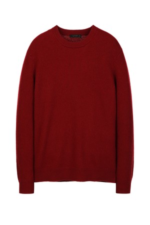 다크레드 캐시미어 블렌드 텍스쳐 니트 (JNSW5D208R3)