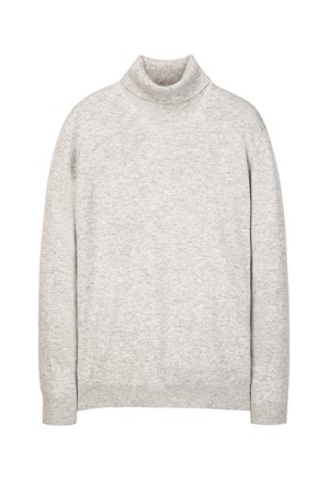 그레이 캐시미어 블렌드 터틀넥 니트 (JNSW5D207G2)