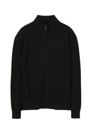 블랙 베이직 레귤러핏 집업 가디건 (JNSW5C104BK)