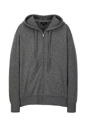 다크그레이 울 펠트 셋업 후드 니트 집업 (JNSW5D212G3)