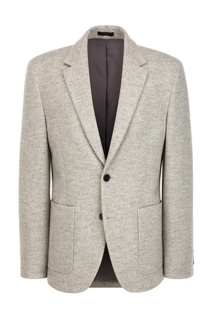 라이트베이지 울 텍스쳐 자켓 (JNJA5D201I1)