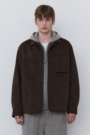 다크브라운 인조 스웨이드 초어자켓 (JNJU5C504W3)