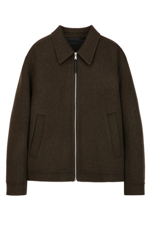 다크카키 핸드메이드 카라 블루종 (JNJU5D201K3)