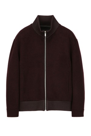 다크레드 핸드메이드 니트 카라 블루종 (JNJU5D203R3)