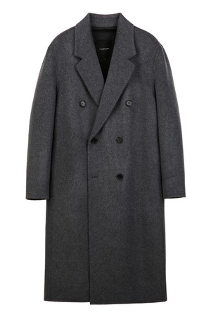 다크그레이 캐시미어 블렌드 더블 코트 (JNCO5D208G3)