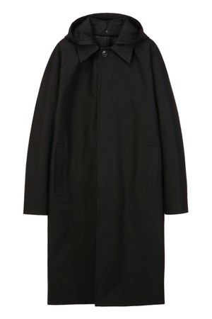 블랙 롱 후드 트렌치 (JNCO5C202BK)