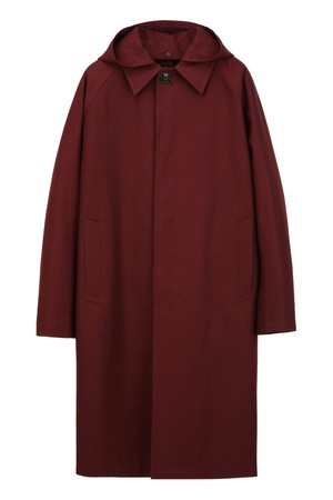 다크버건디 롱 후드 트렌치 (JNCO5C202D3)