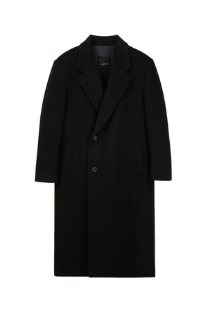 블랙 캐시미어 10%  핸드메이드 더블 롱코트 (JNCO5D209BK)