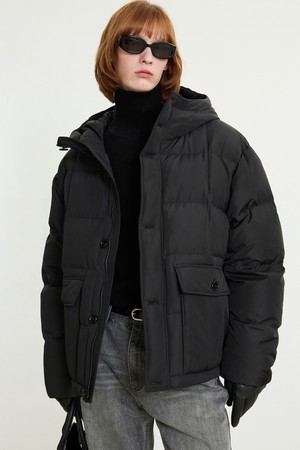 Karakoram Short Goose Down Jumper (Black) TNJU5F208BK