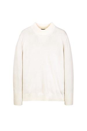 아이보리 캐시미어 모크넥 니트 (JNSW5D206IV)