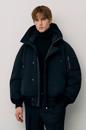 구스다운 N2B 후드 파카 - 블랙 (JNJU5D318BK)