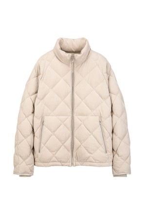 코듀로이 경량 구스다운 점퍼 - 라이트베이지 (JNJU5D212I1)