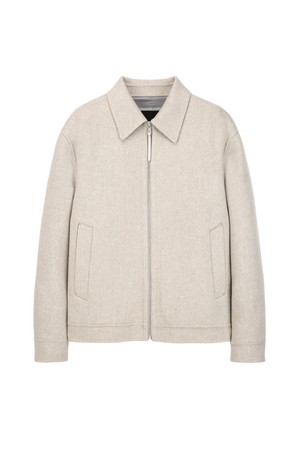 캐시미어 블렌드 핸드메이드 블루종 - 라이트베이지(JNJU5D201I1)