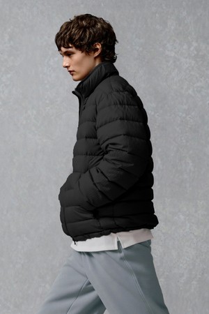 [AIRY DOWN] 경량 립스탑 구스다운 점퍼 - 블랙(JNJU5D320BK)