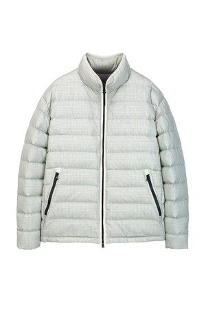 [AIRY DOWN]  경량 립스탑 구스다운 점퍼 - 라이트그린(JNJU5D320E1)