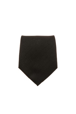 블랙 솔리드 조직감 넥타이(JNNE5F102BK)